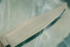 Little Fighter With Turkish Twist Damascus And Ancient Walrus Ivory -Optimal Knives Store 104265 6 x