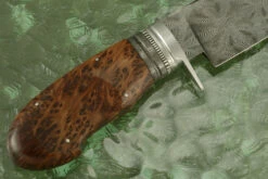 Mosaic Damascus Bowie With Redwood Burl 12 Mosaic Damascus Bowie With Redwood Burl -Optimal Knives Store 104290 6 x