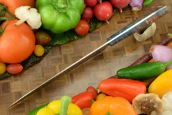 Chef's Knife (8 In.) With Dyed Maple Burl -Optimal Knives Store 104318 4 x