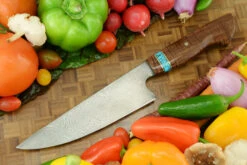 Damascus Chef's Knife (7 In.) With Tasmanian Blackwood