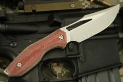 Berserker With Red Micarta - CPM-154 -Optimal Knives Store 104396 4 x