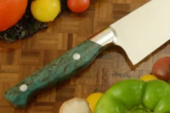 Chef's Knife (8-1/2 In) With Masur Birch 8 Chef's Knife (8-1/2 In) With Masur Birch -Optimal Knives Store 104543 4 x