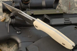 Berserker With Ivory Paper Micarta - CPM-154 -Optimal Knives Store 104581 3 x