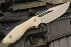 Berserker With Ivory Paper Micarta - CPM-154 -Optimal Knives Store 104581 4 x