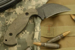 Karsumba With Green Burlap Micarta 7 Karsumba With Green Burlap Micarta -Optimal Knives Store 104632 4 x