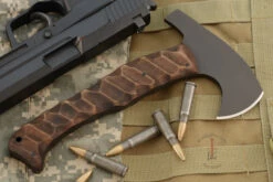 Hunter Axe LT With Sculpted Maple And Caswell 7 Hunter Axe LT With Sculpted Maple And Caswell -Optimal Knives Store 104666 4 x