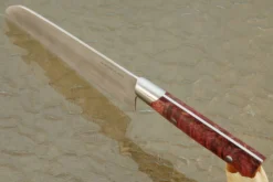 Chef's Knife - Santoku (6-1/3 In) With Alder Burl -Optimal Knives Store 104728 3 x