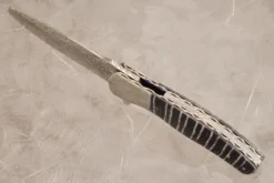 LL-XX Flipper With Mammoth Molar, Damascus, And Meteorite (Ceramic IKBS) 7 LL-XX Flipper With Mammoth Molar, Damascus, And Meteorite (Ceramic IKBS) -Optimal Knives Store 104930 3 x