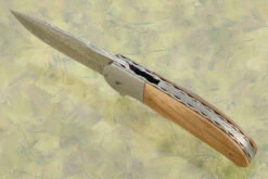 LL-SS Flipper With Mammoth Ivory, Damascus, And Meteorite (Ceramic IKBS) 7 LL-SS Flipper With Mammoth Ivory, Damascus, And Meteorite (Ceramic IKBS) -Optimal Knives Store 104943 3 x