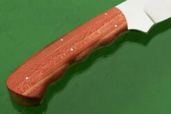 Drop Point Big Game Hunter With Snakeskin Sycamore -Optimal Knives Store 105014 4 x