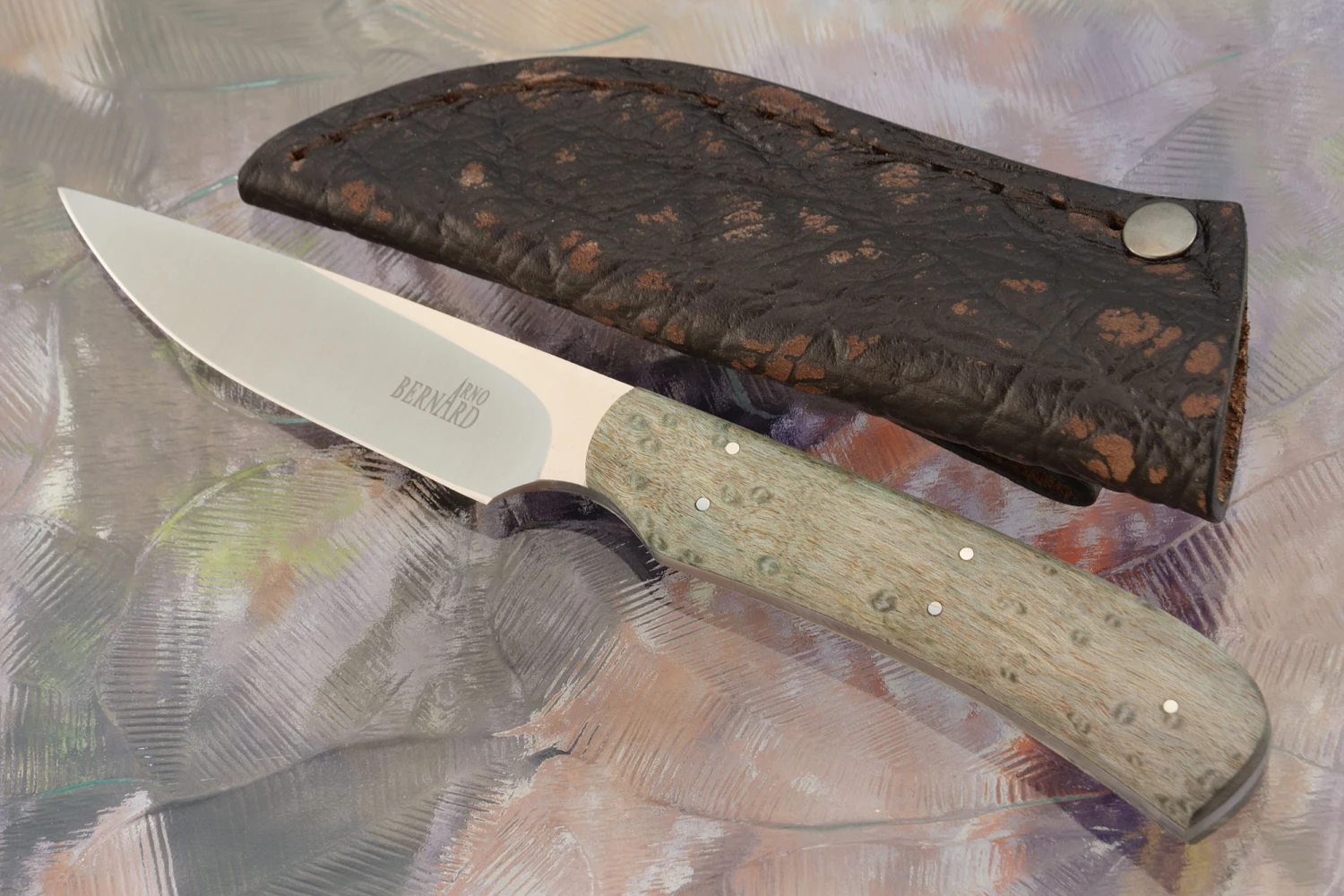 Utility/Hunter With Birdseye Maple - S35VN 1 Utility/Hunter With Birdseye Maple - S35VN