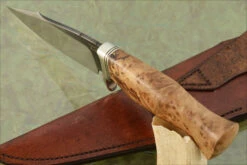 Hurak Hunter With Elm Burl -Optimal Knives Store 105119 3 x