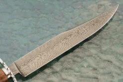 Feather Damascus Take-Down Bowie With Tasmanian Blackwood 12 Feather Damascus Take-Down Bowie With Tasmanian Blackwood -Optimal Knives Store 105124 6 x