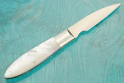 Desk Knife With Whitelip Mother Of Pearl -Optimal Knives Store 105195 5 x