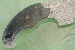 Damascus Field Chef Knife (4-1/2") With Maple Burl -Optimal Knives Store 105217 5 x