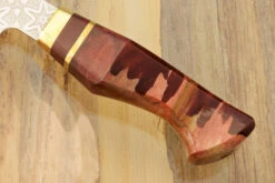 Dalla Chef's Knife (8-1/4 In.) With Red Valley Buckeye -Optimal Knives Store 105221 3 x