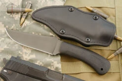 Belt Knife With Black Laminate