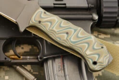 Utility Crusher With Sculpted Camo G10 8 Utility Crusher With Sculpted Camo G10 -Optimal Knives Store 105390 4 x