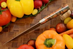 Chef's Knife (5-3/4 In) With Maple Burl -Optimal Knives Store 105421 3 x