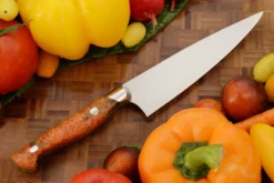 Chef's Knife (5-3/4 In) With Maple Burl -Optimal Knives Store 105421 4 x