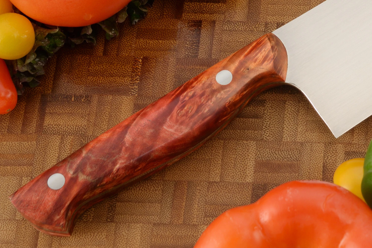Chef's Knife (9-1/2 In.) With Maple Burl 5 Chef's Knife (9-1/2 In.) With Maple Burl - Image 5
