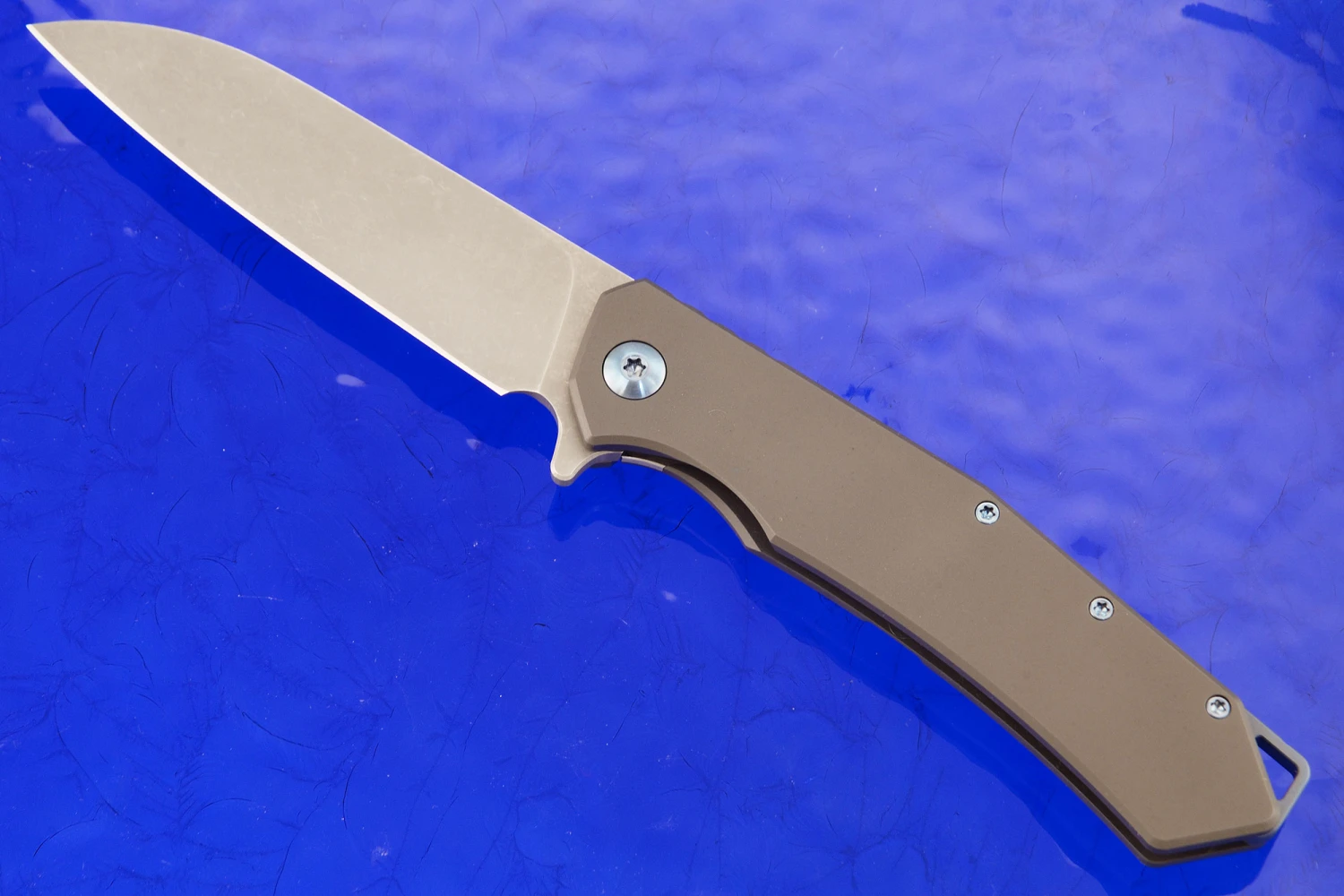 Custom Sierra Framelock Flipper - Dark Ti & Elmax 1 Custom Sierra Framelock Flipper - Dark Ti & Elmax