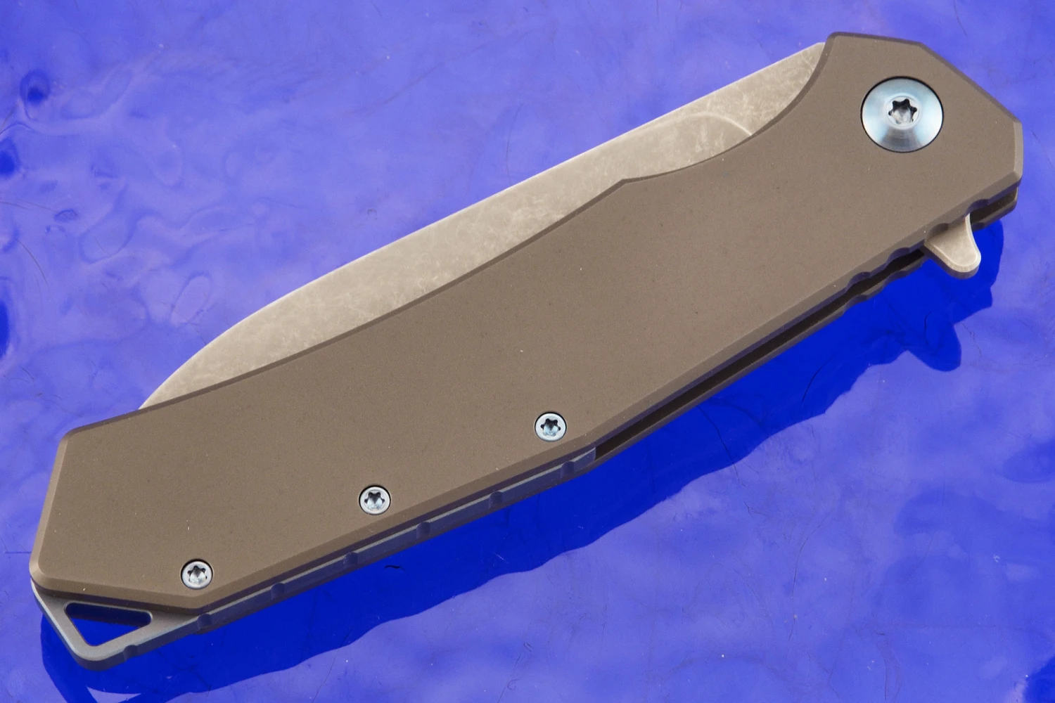 Custom Sierra Framelock Flipper - Dark Ti & Elmax 2 Custom Sierra Framelock Flipper - Dark Ti & Elmax - Image 2