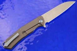 Custom Sierra Framelock Flipper - Dark Ti & Elmax 9 Custom Sierra Framelock Flipper - Dark Ti & Elmax -Optimal Knives Store 105464 5 x