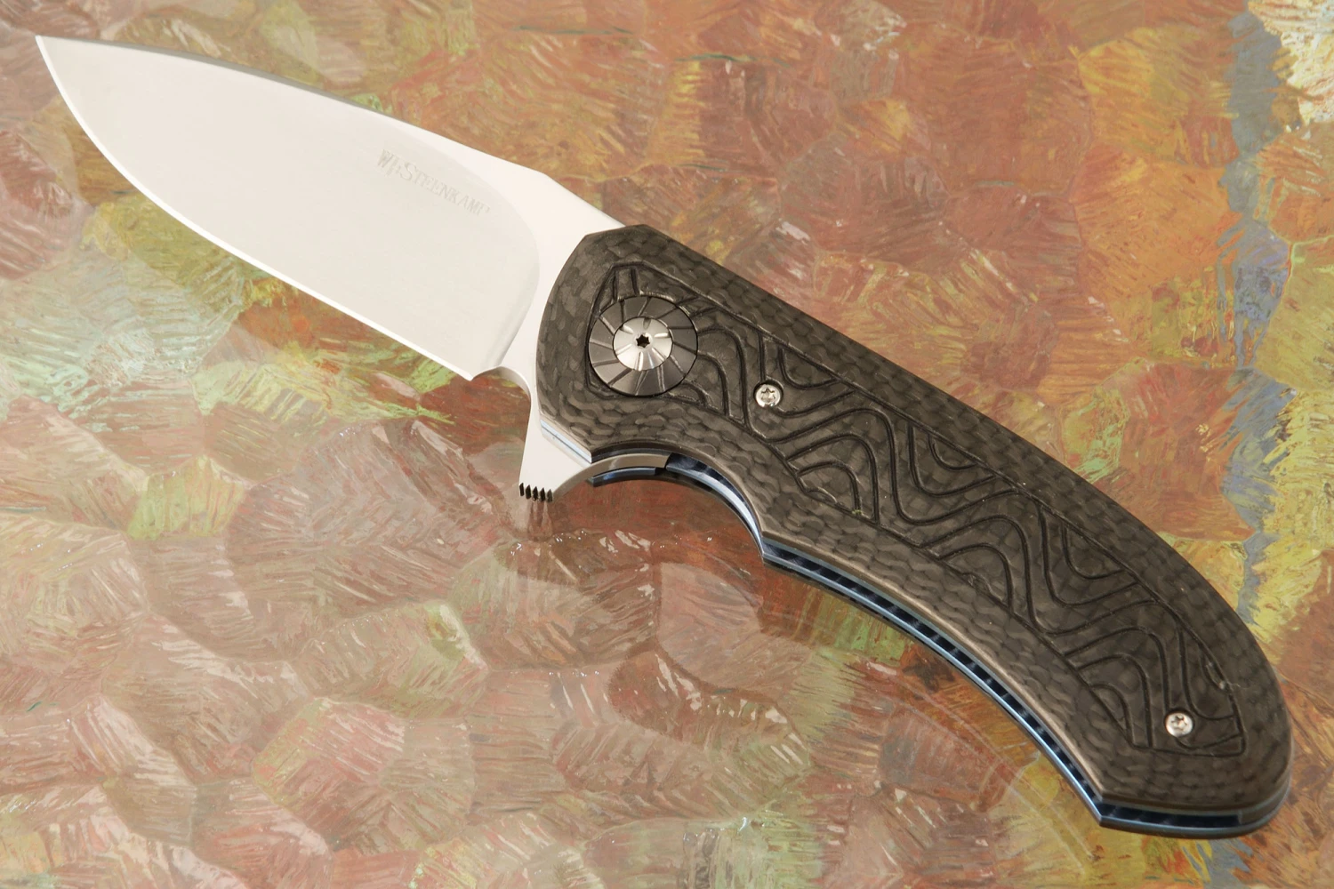 Hornet Jr Flipper With Carbon Fiber (IKBS) - M390 1 Hornet Jr Flipper With Carbon Fiber (IKBS) - M390