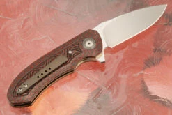 Hornet Jr Flipper With Red Lightning Strike Carbon Fiber (IKBS) - M390 9 Hornet Jr Flipper With Red Lightning Strike Carbon Fiber (IKBS) - M390 -Optimal Knives Store 105535 5 x