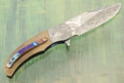 LL-OO Flipper With Mammoth Ivory And Meteorite (Ceramic IKBS) -Optimal Knives Store 105546 5 x
