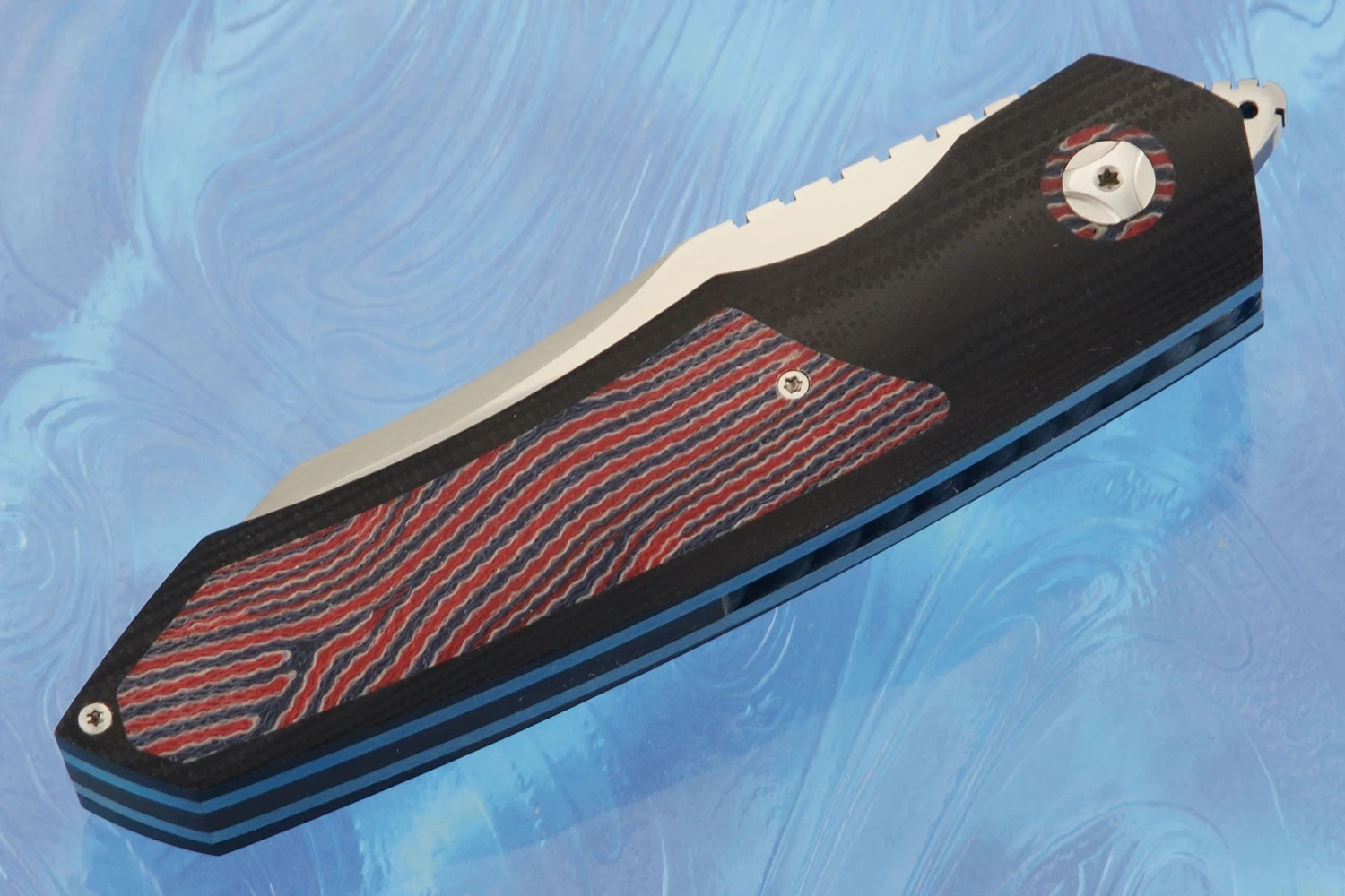 Midi Simba Front Flipper With Unique Micarta Inlays (IKBS) - M390 2 Midi Simba Front Flipper With Unique Micarta Inlays (IKBS) - M390 - Image 2