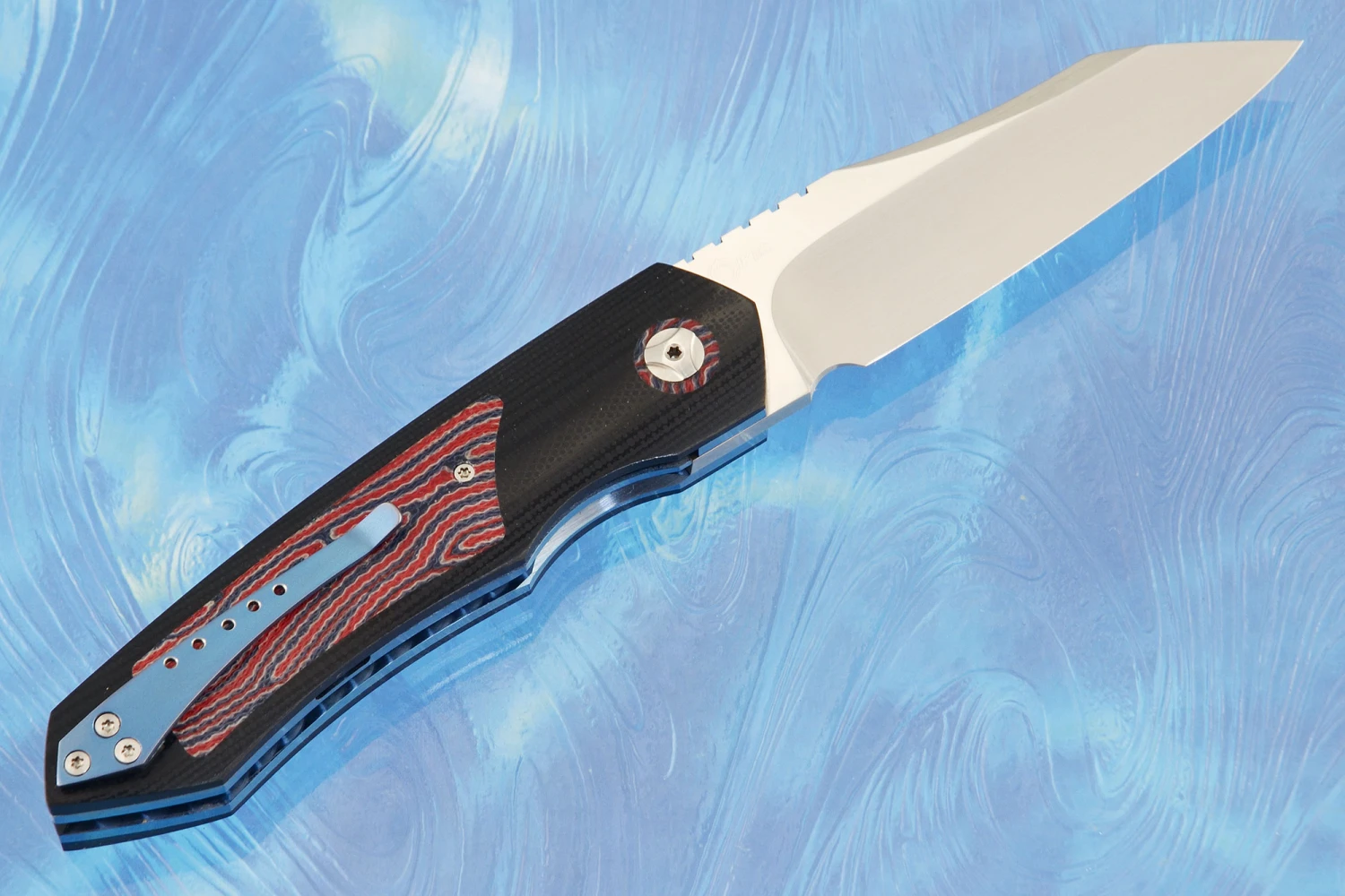 Midi Simba Front Flipper With Unique Micarta Inlays (IKBS) - M390 5 Midi Simba Front Flipper With Unique Micarta Inlays (IKBS) - M390 - Image 5