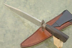 Southwest Bowie With African Blackwood And Wrought Iron -Optimal Knives Store 105654 4 x