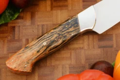 Chef's Knife/Utility (5-3/4 In.) With Masur Birch 8 Chef's Knife/Utility (5-3/4 In.) With Masur Birch -Optimal Knives Store 105656 4 x