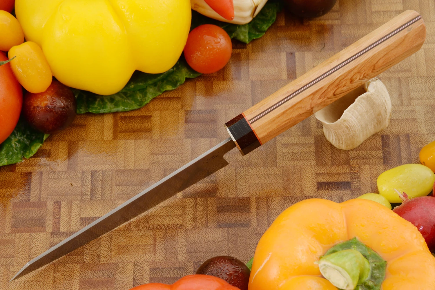 Boning Knife/Utility (Honesuki) - 5-1/3" With Wild Olive 3 Boning Knife/Utility (Honesuki) - 5-1/3" With Wild Olive - Image 3