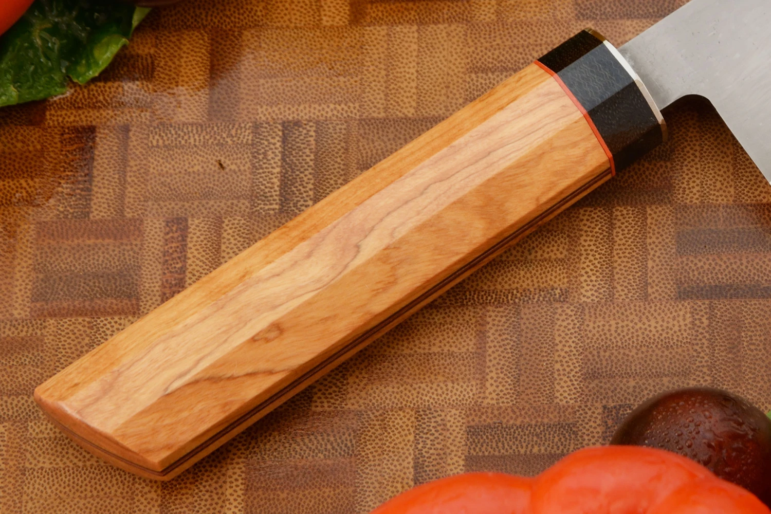 Boning Knife/Utility (Honesuki) - 5-1/3" With Wild Olive 4 Boning Knife/Utility (Honesuki) - 5-1/3" With Wild Olive - Image 4