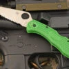 Spyderco Salt 2 Backlock Folder With Green FRN (C88FSGR2) - Serrated LC200N