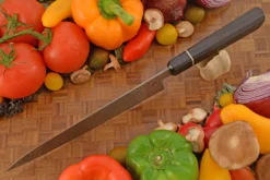 Damascus Chef's Knife (Gyuto) With African Blackwood - 8-1/2 In. -Optimal Knives Store 105817 4 x