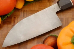 Damascus Santoku (5-1/4 In.) With Cocobolo And Buffalo Horn -Optimal Knives Store 105818 6 x