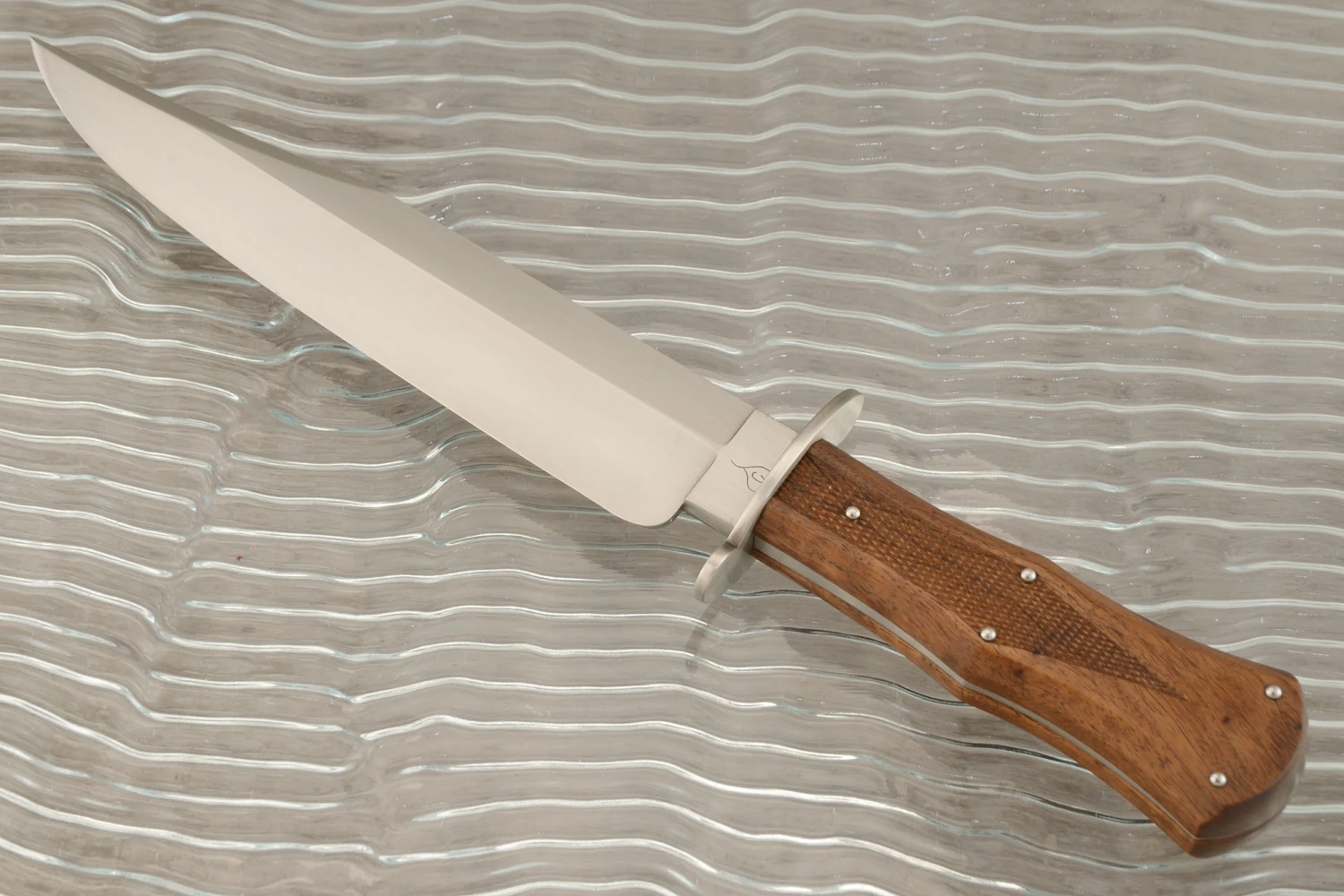 Sheffield Style Bowie With Checkered Black Walnut 2 Sheffield Style Bowie With Checkered Black Walnut - Image 2