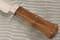 Sheffield Style Bowie With Checkered Black Walnut 8 Sheffield Style Bowie With Checkered Black Walnut -Optimal Knives Store 105871 3 x
