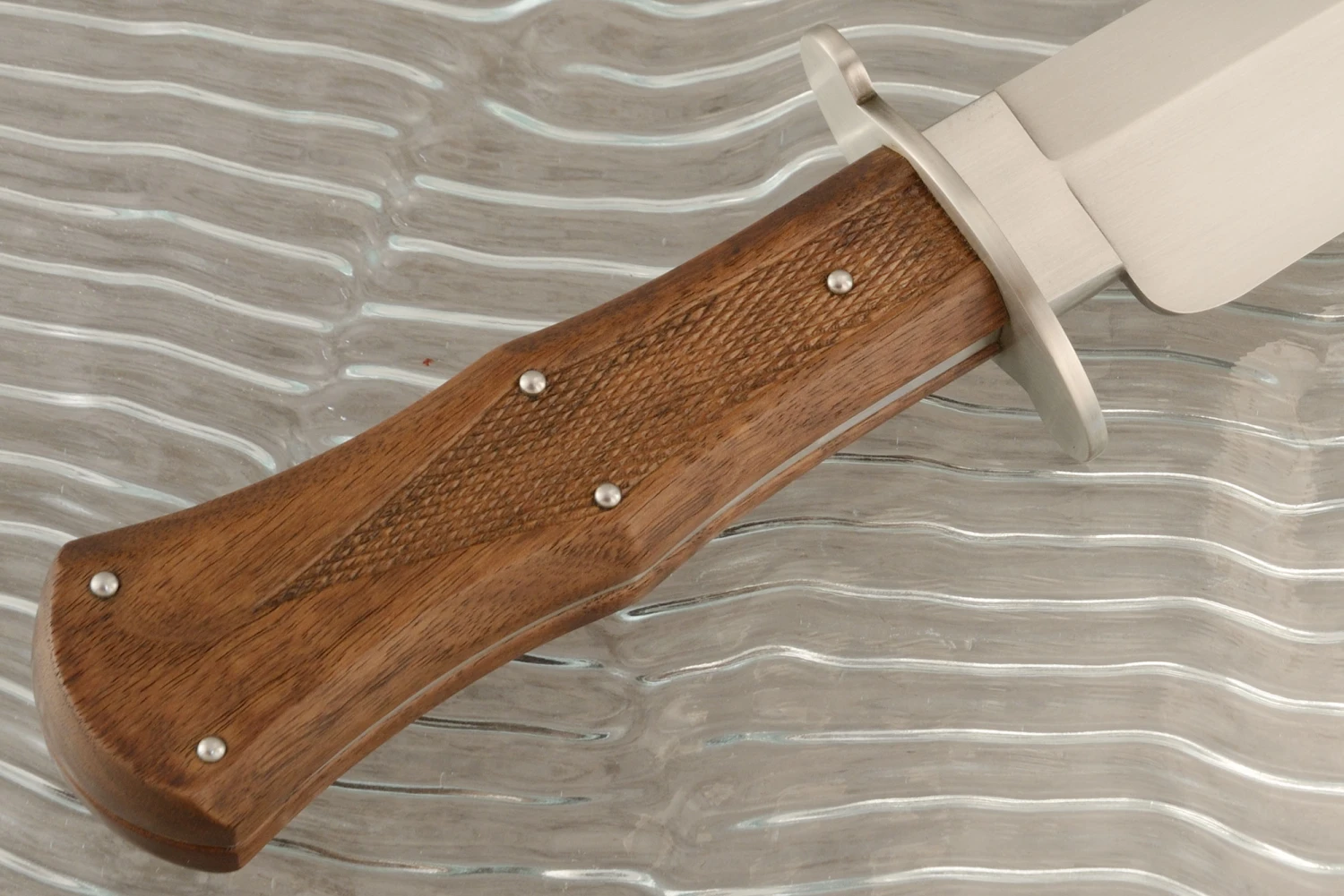 Sheffield Style Bowie With Checkered Black Walnut 5 Sheffield Style Bowie With Checkered Black Walnut - Image 5