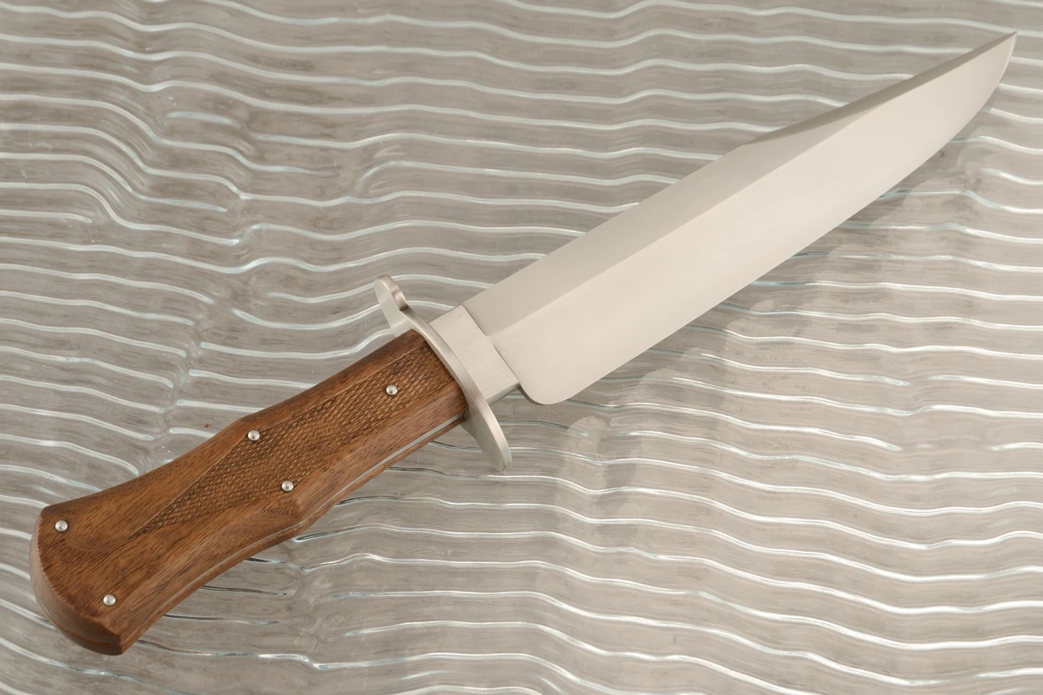 Sheffield Style Bowie With Checkered Black Walnut 6 Sheffield Style Bowie With Checkered Black Walnut - Image 6