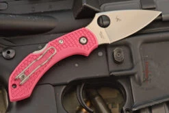Spyderco Dragonfly 2 Back Lock Folder With Pink FRN (C28FPPNS30V2) - CPM-S30V -Optimal Knives Store 105946 5 x