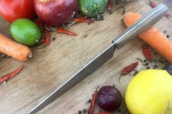 Chef's Knife (Cocinero 180mm) With Pau Santo And O2 Carbon Steel -Optimal Knives Store 106004 3 x