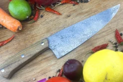 Chef's Knife (Cocinero 180mm) With Pau Santo And O2 Carbon Steel -Optimal Knives Store 106004 4 x