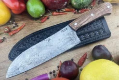 Chef's Knife (Santoku) With Urunday And O2 Carbon Steel