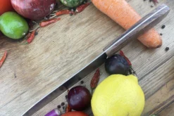 Chef's Knife (Santoku) With Urunday And O2 Carbon Steel -Optimal Knives Store 106015 3 x