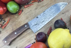 Chef's Knife (Santoku) With Urunday And O2 Carbon Steel -Optimal Knives Store 106015 4 x